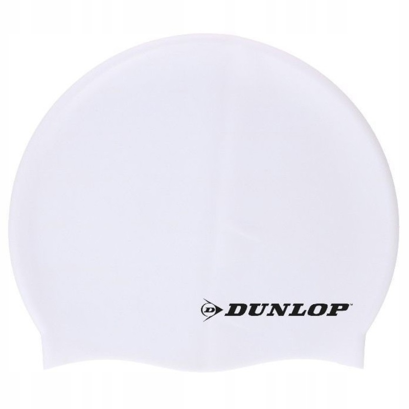 Dunlop - Silikonowy czepek pływacki (Biały)