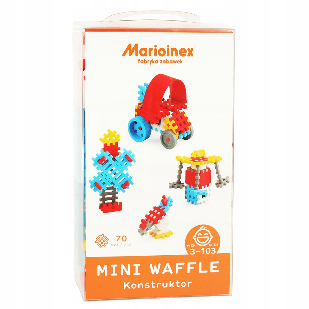 KLOCKI KONSTRUKCYJNE MINI WAFLE CHŁOPAK 70 ELEMENT