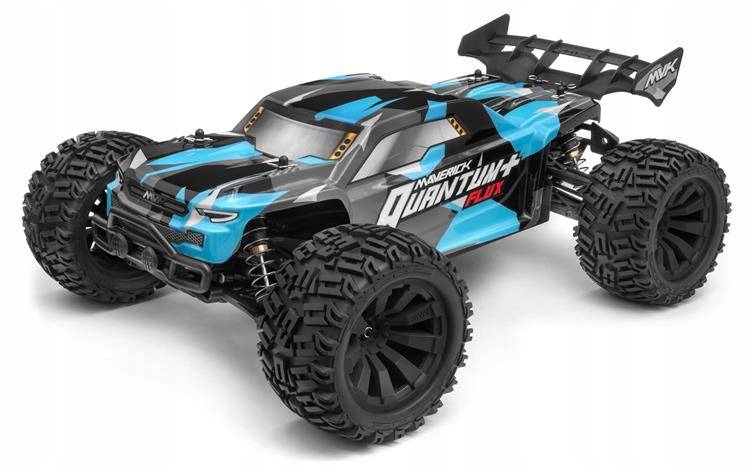 MAVERICK QUANTUM XT+ FLUX 1/10 4WD BRUSHLESS STADIUM TRUCK BLUE GREY 150300