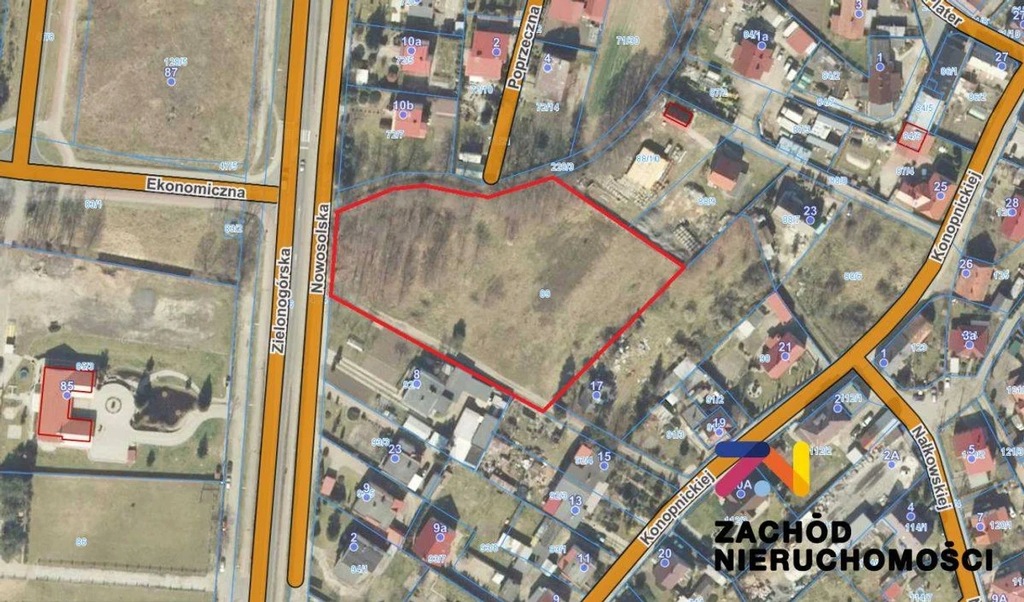 Działka, Modrzyca, Otyń (gm.), 4000 m²