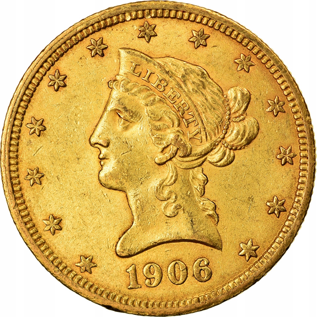 Moneta, USA, Coronet Head, $10, Eagle, 1906, U.S.