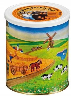 Chleb Żytni Razowy PUMPERNIKIEL w puszce 500 g Wojskowy Zamykany