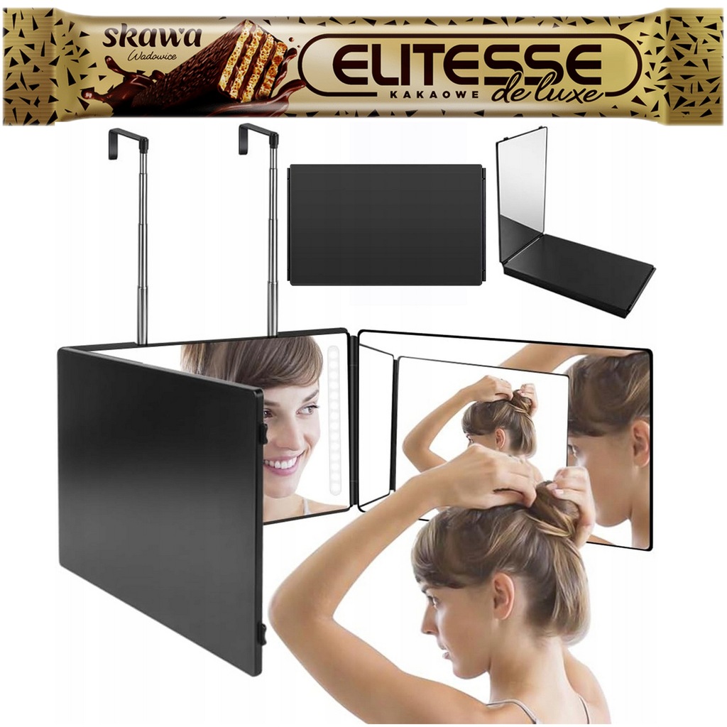 LUSTRO 360° 3 KIERUNKOWE DLA MĘŻCZYZN TELESKOPOWE REGULOWANE