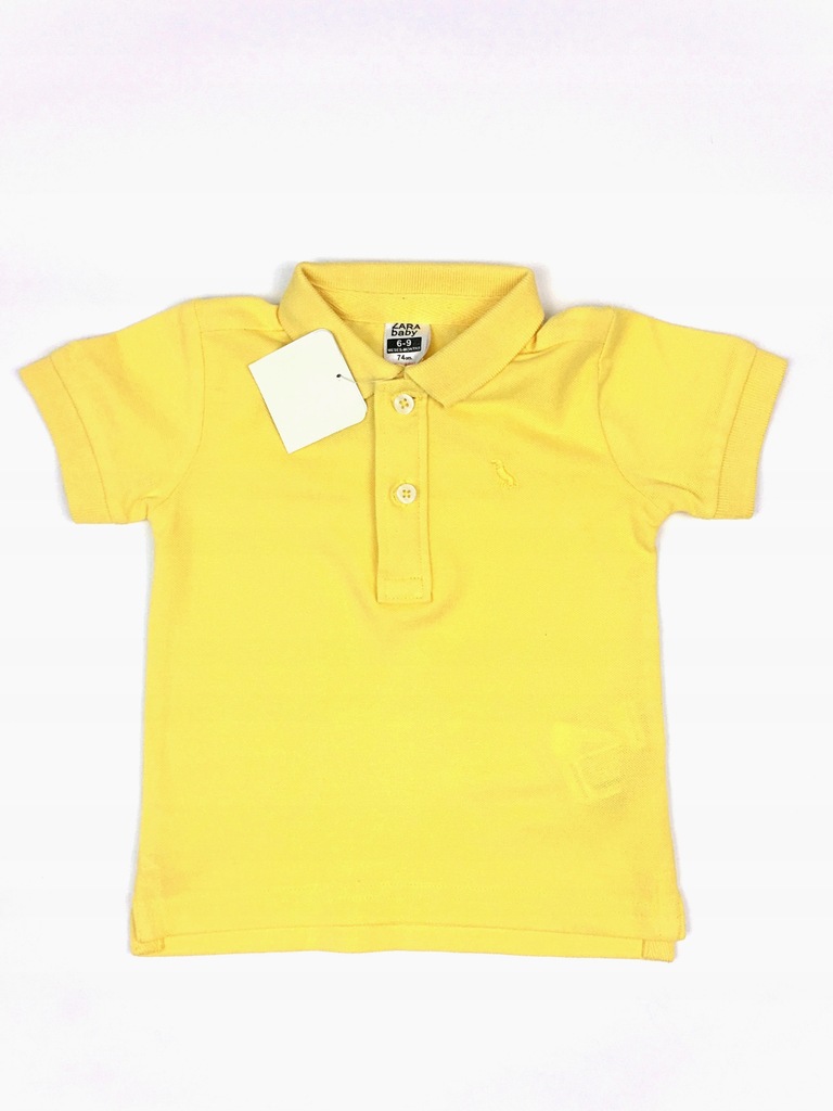 Koszulka polo, Zara, Żółty, 74