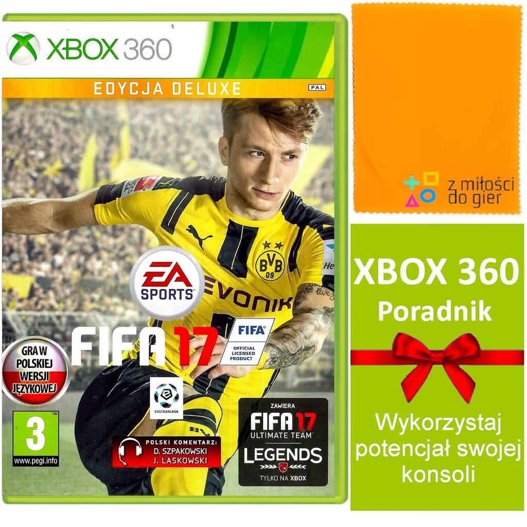 XBOX 360 FIFA 17 DELUXE Po Polsku Komentarz PL