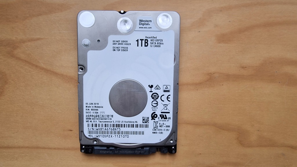 Okazja Dysk twardy Western Digital Blue PC Mobile 1TB SATA III 2,5"