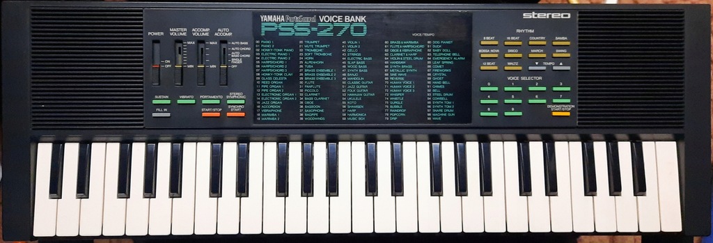 鍵盤楽器 YAMAHA PSS-270 Keyboard Yamaha PSS-270 - 12936376903 - oficjalne archiwum