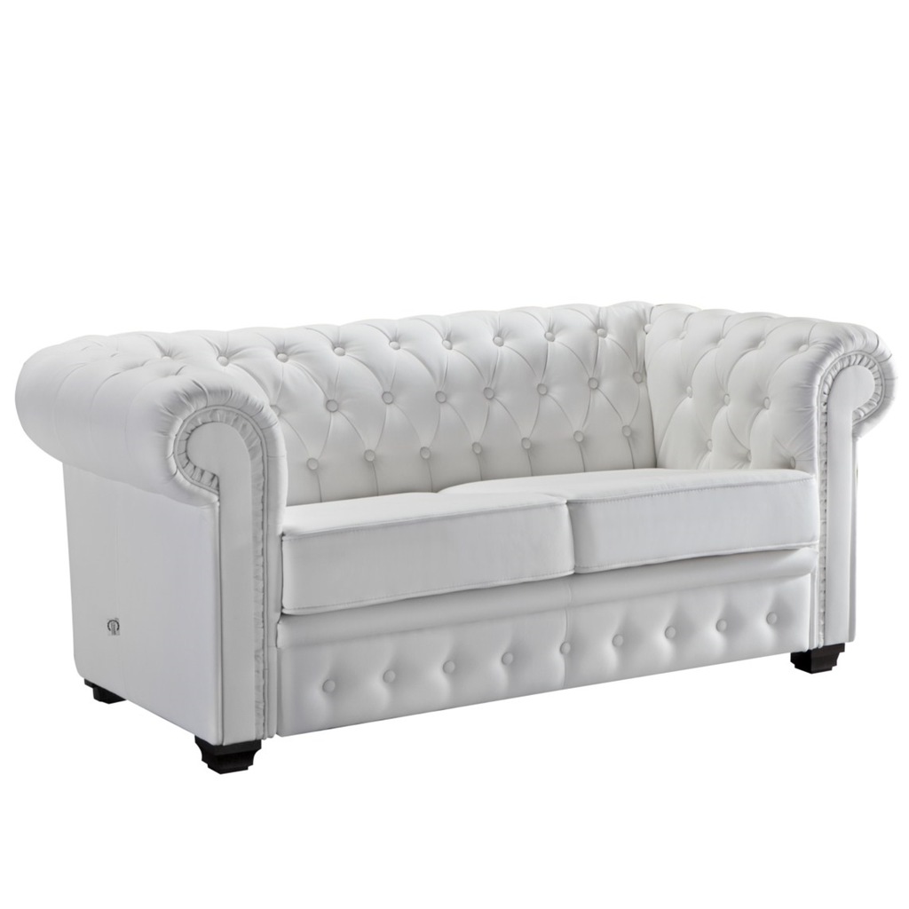 CHESTERFIELD sofa glamour 2os stylowa pikowana 2B