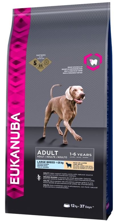 EUKANUBA ADULT LARGE jagnięcina dorosły karma 12KG