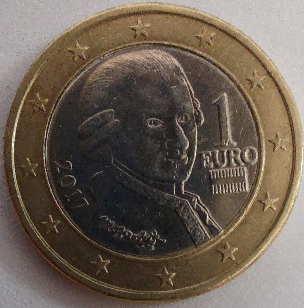 1422 - Austria 1 euro, 2017