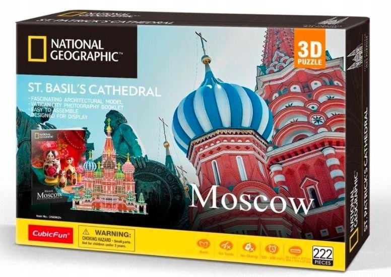 Puzzle 3D National Geographic Sobór Św. Bazyla 222