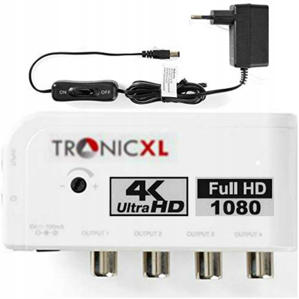 TronicXL TR-AMP40 4-drożny wzmacniacz dvbt