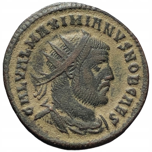 T. 63160. Rzym - Galeriusz - radiatus - cesarz i Jupiter!