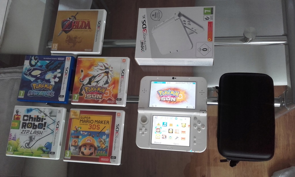 New 3DS XL WHITE + GRY 5 SZT HITY GWARANCJA!