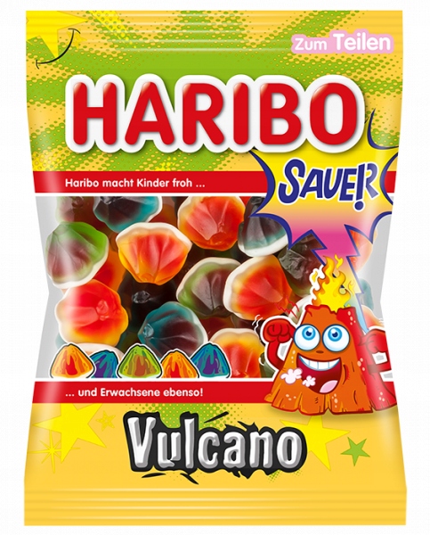 Haribo Vulcano żelki kwaśne z nadzieniem 175g