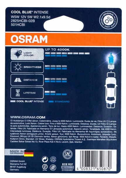 Купить W5W Cool Blue Intense XenonLook Лампы OSRAM Q: отзывы, фото, характеристики в интерне-магазине Aredi.ru