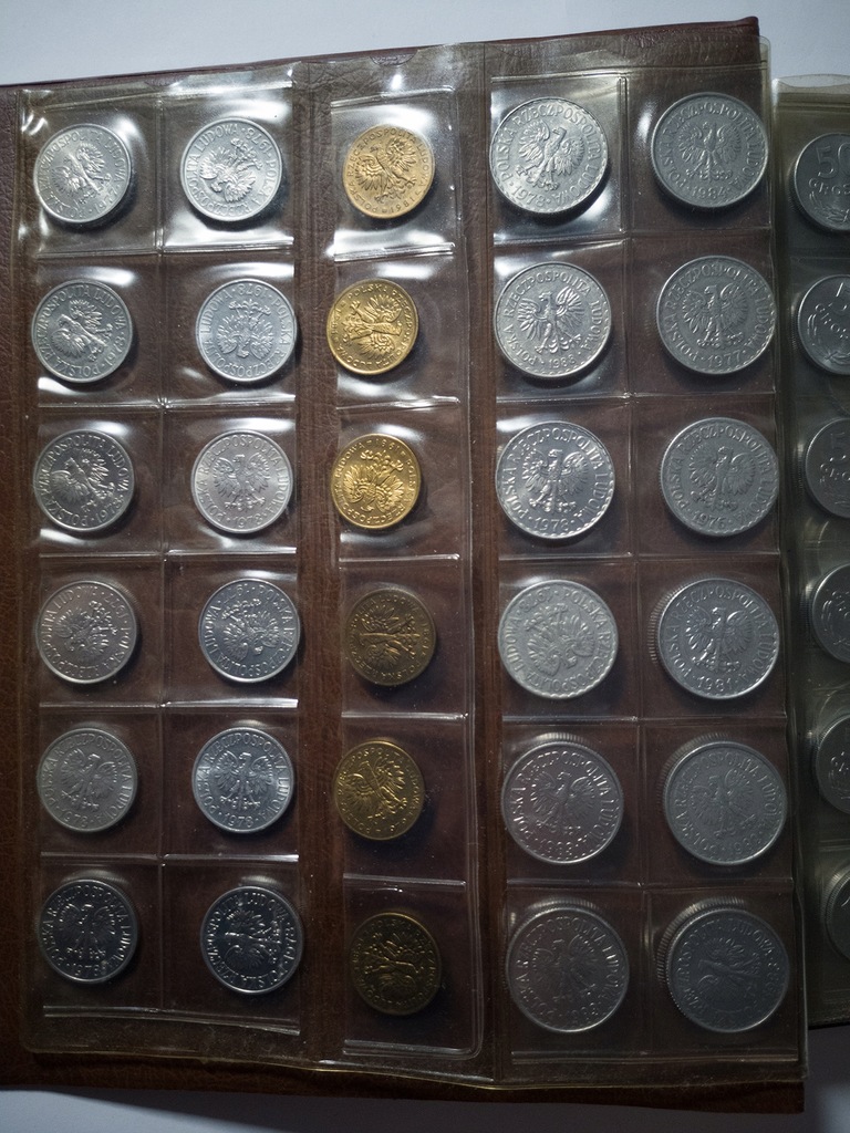 Kolekcja ponad 800 monet i rulony bankowe z PRL
