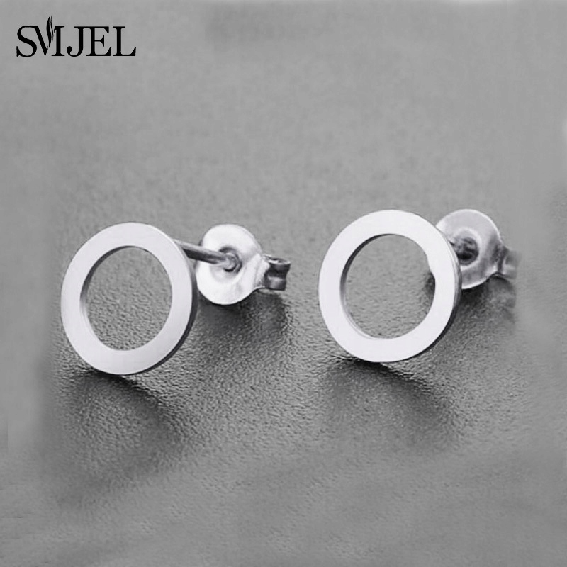 SMJEL Fashion Punk Geometric Earrings Small B