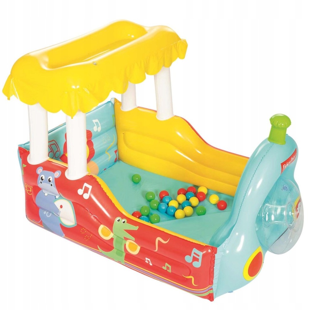 KOJEC POCIĄG + PIłKI FISHER-PRICE BESTWAY 93537