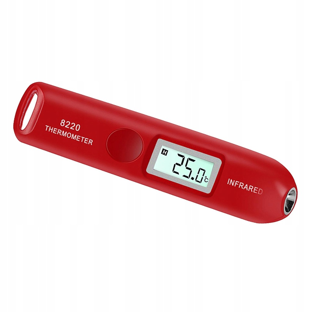 Digital LCD Display Infrared Thermometer Mini Contactless Temperature Red