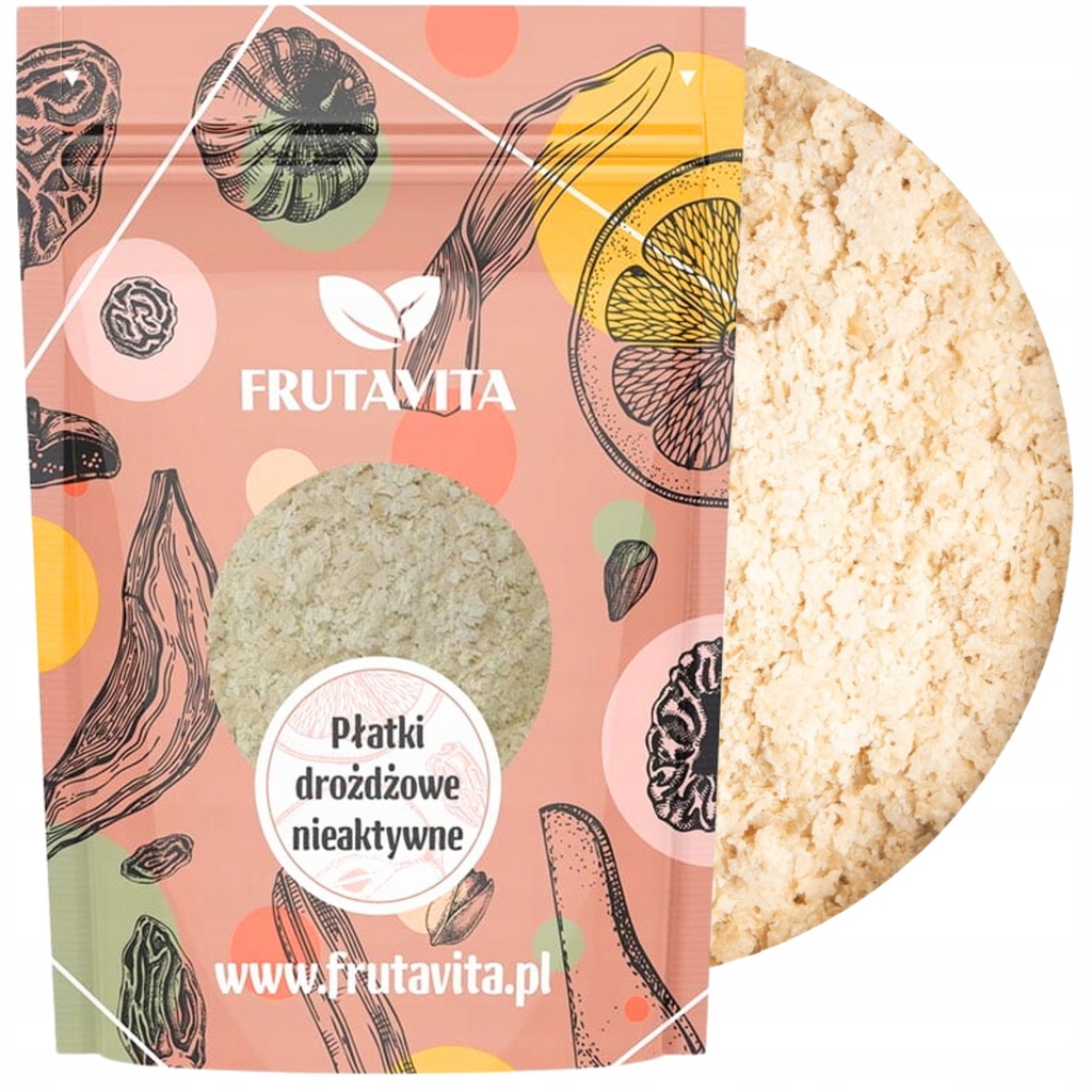 PŁATKI DROŻDŻOWE drożdże nieaktywne francuskie PREMIUM 1kg - Frutavita