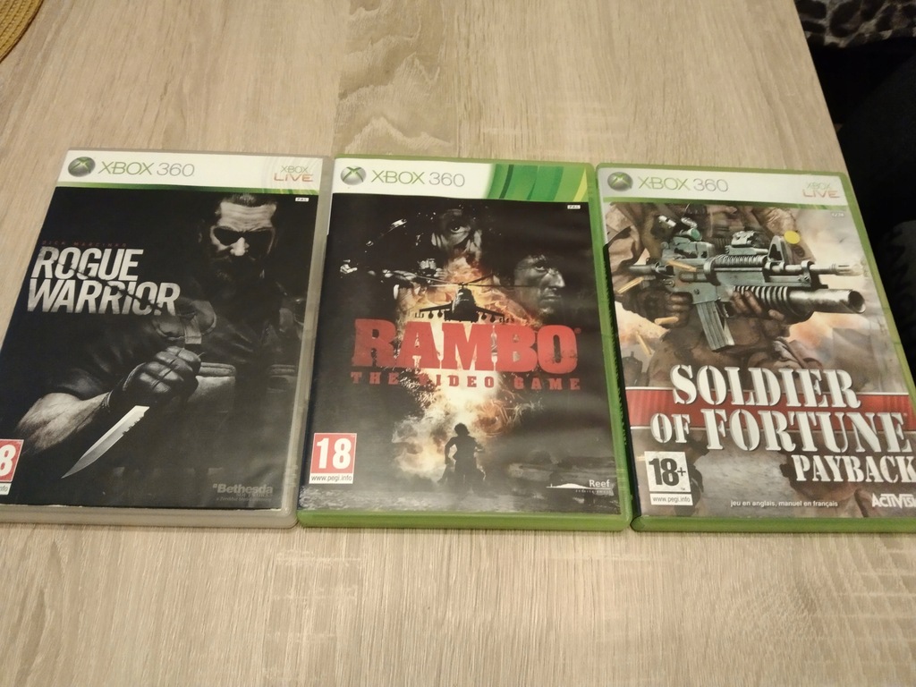 Rambo Rogue Warrior Soldier Of Fortune xbox 360