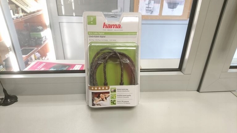 KABEL 1XCINCH - 1XCINCH 3M RCA PROCLASS HAMA !