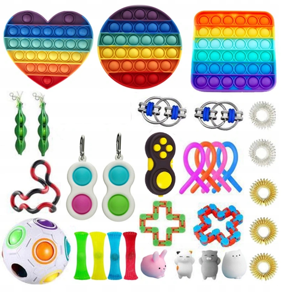 31 sztuk POP IT Squeeze Bubble Fidget Toy