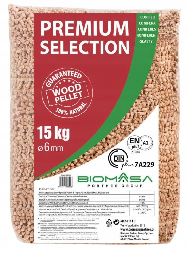 Pellet Premium Selection 15kg Biomasa Group A1