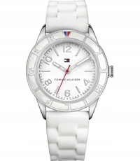 TOMMY HILFIGER zegarek biały STRAP silikonowy