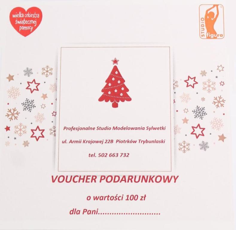 Voucher podarunkowy STUDIO FIGURA