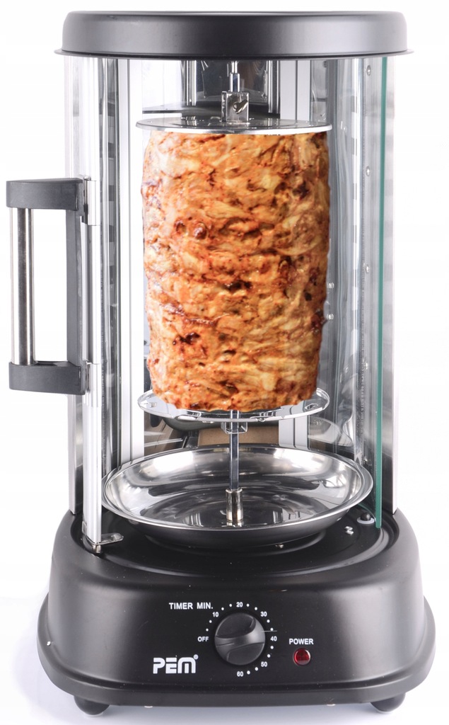 ELEKTRYCZNY GRILL ROŻEN PEM kebab kurczak szaszłyk 8502303500