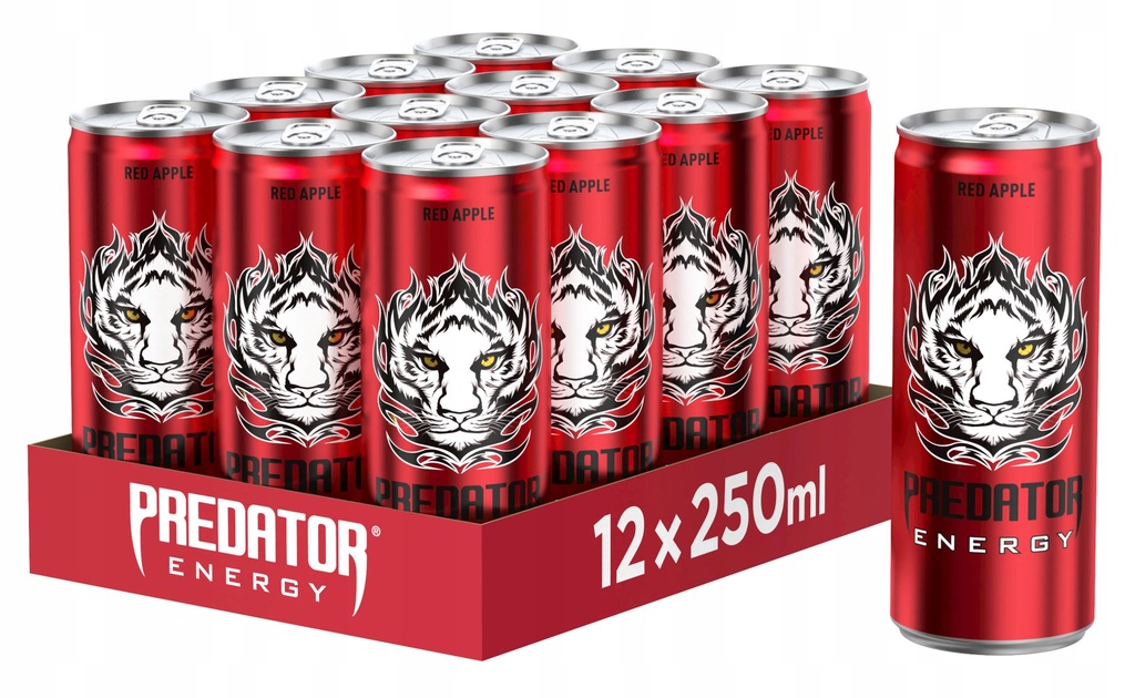 Predator Red Apple Napój energetyczny 250ml x12