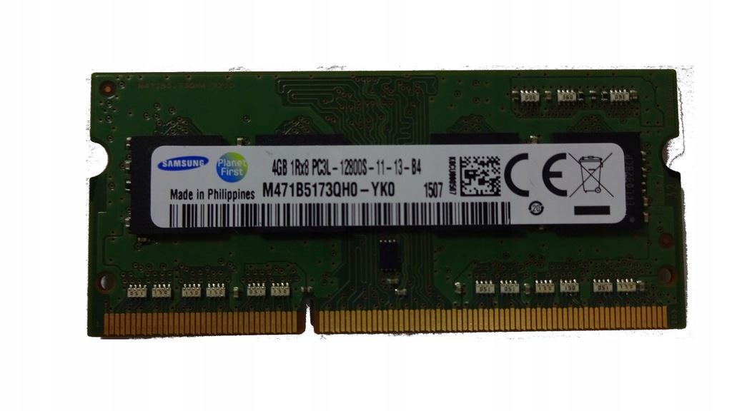 Pamięć SAMSUNG DDR3L 4GB PC3L-12800S 1.35V