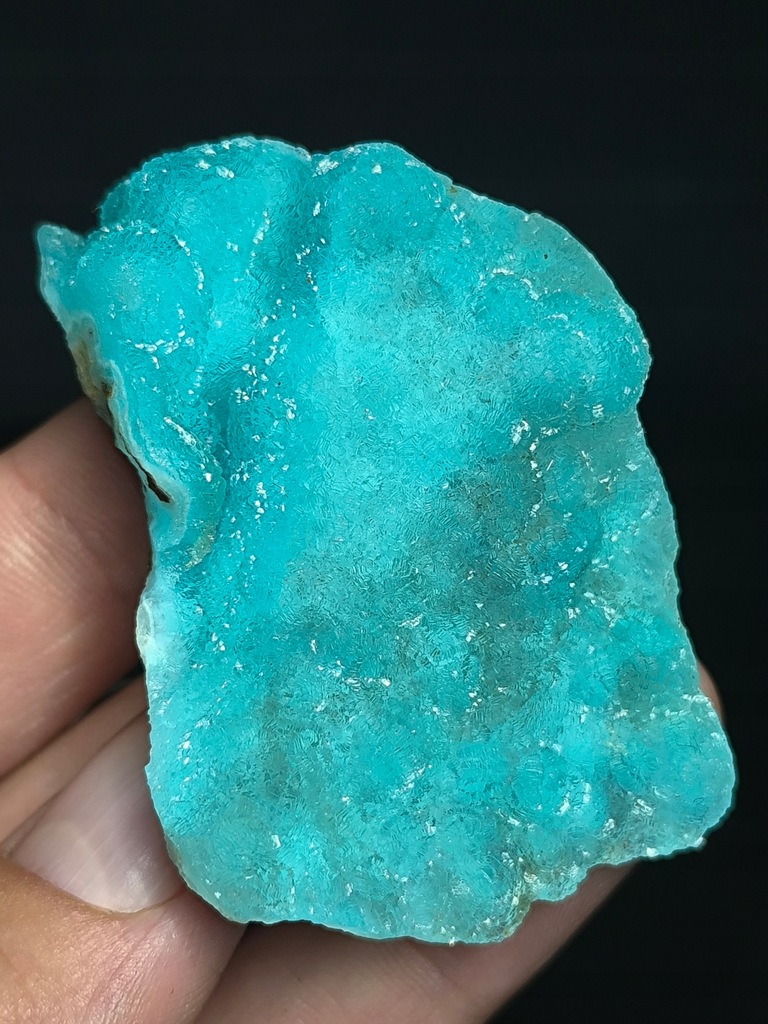 Hemimorfit, intensywnie niebieski, naturalny minerał, Republika Kongo