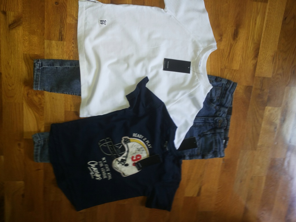 RESERVED SPODNIE jeansy REGULAR T-shirt 122 cmnowe