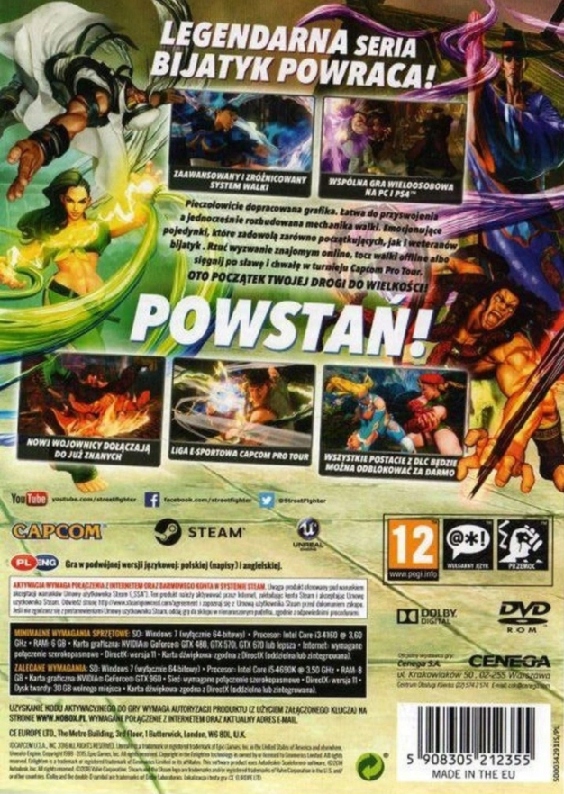 Купить ПК Street Fighter V PL: отзывы, фото и характеристики на Aredi ...