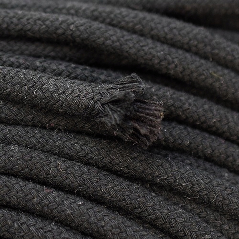 Sznur sznurek knot bawełniany czarny 8mm x 50 mb
