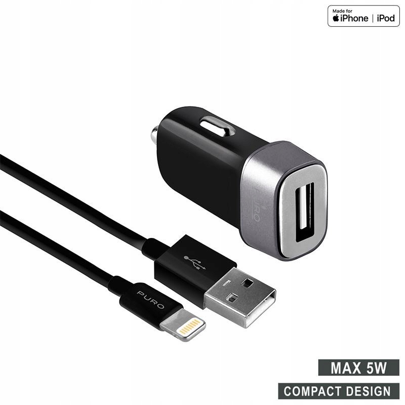 PURO Mini Car Charger - Ładowarka samochodowa 5 V