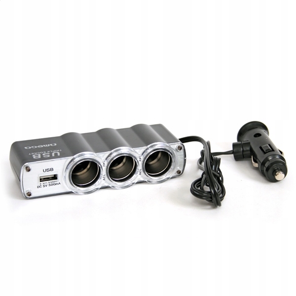 OMEGA TRIPLE CIGAR SOCKET CABLE USB port TC-911