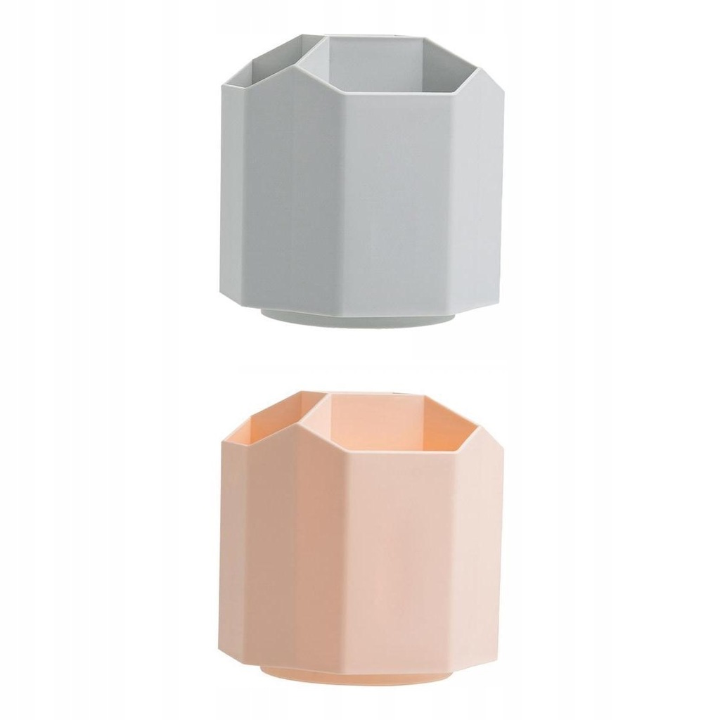 2 sztuki obrotowy pojemnik na ołówki sześciokątny