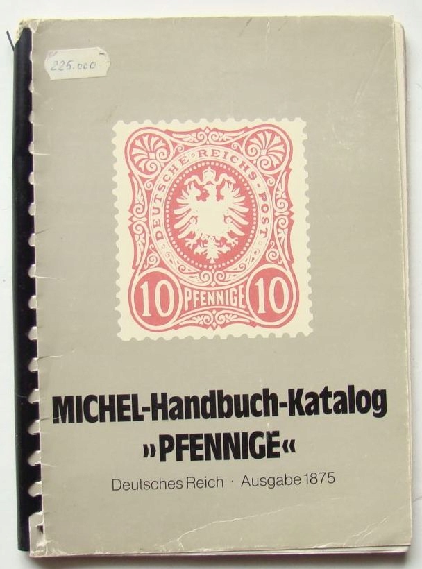 Katalog wydania Pfennige z 1875 z wzornikami