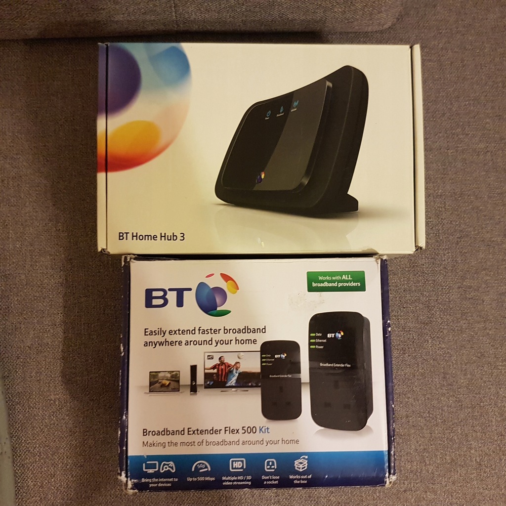 Router BT Home Hub 3 Broadband Extender Flex 500