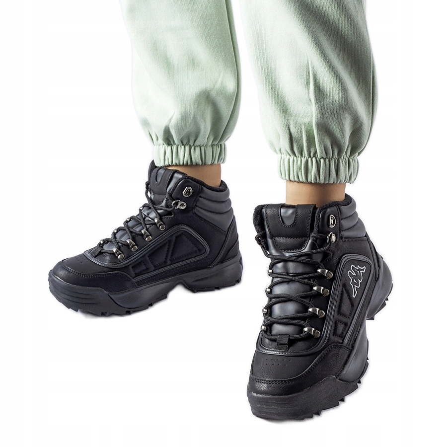 Czarne wysokie ciepłe buty Kappa 242968 r.40
