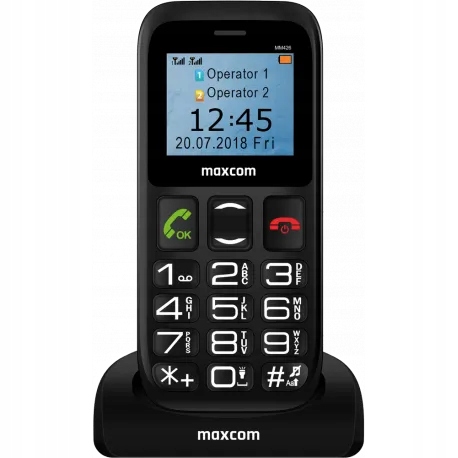 Telefon dla Seniora Maxcom MM426BB / czarny