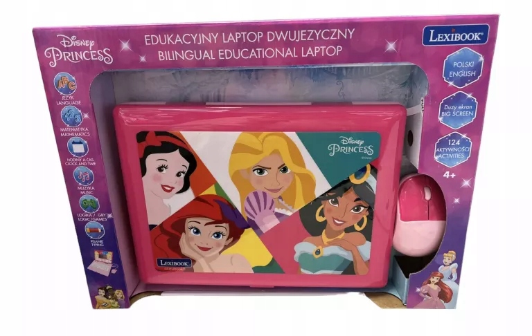 EDUKACYJNY LAPTOP DWUJĘZYCZNY LEXIBOOK PRINCESS