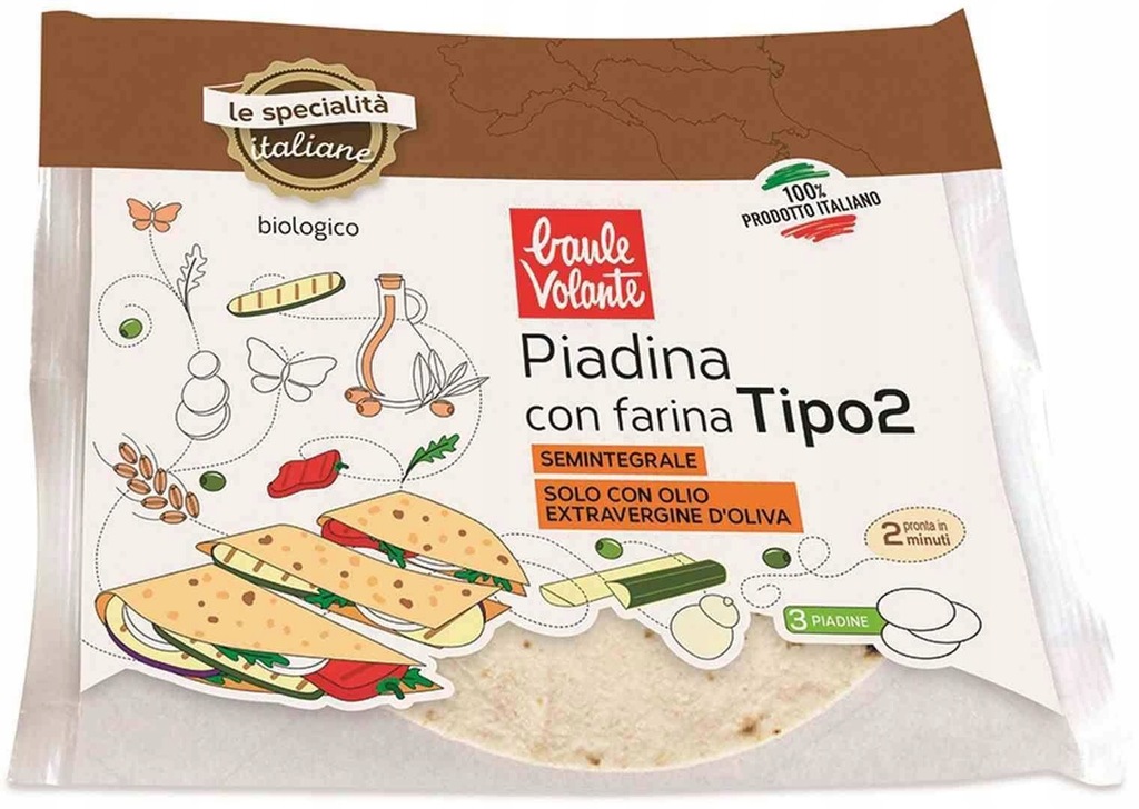 Ecor - Tortilla pszenna z oliwą z oliwek extra vir