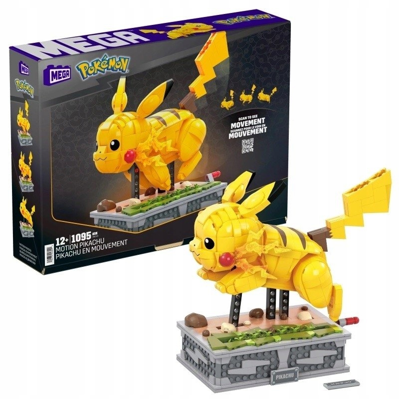 MEGA BLOKS MEGA POKEMON RUCHOMY PIKACHU 1095EL. HGC23 12+