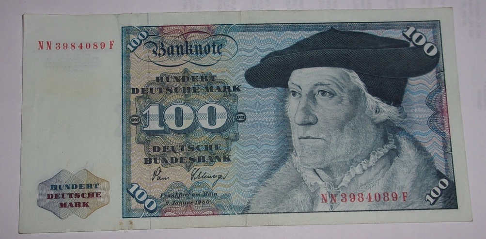 100 marek Niemcy DM - RFN - Hundert Deutsche Mark - piękny banknot 1980 r.