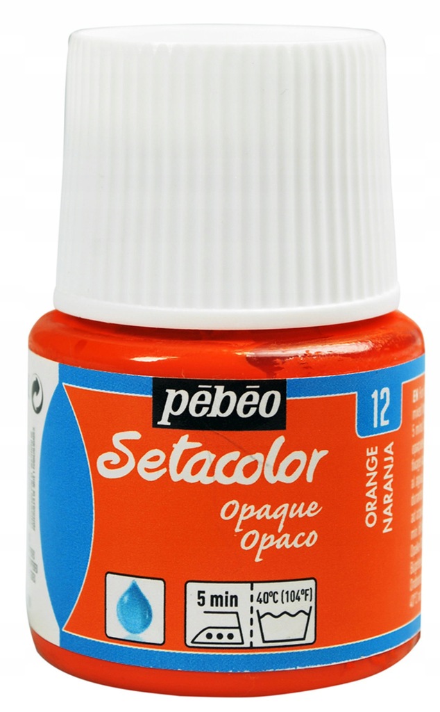 Farba do tkanin Setacolor - Pébéo - Orange, 45 ml